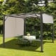 Universal replacement canopy cover for pergola, 16' x 4', weather-resistant polyester, ideal for outdoor shading.