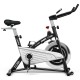 Fixed training bicycle with a 30 lbs flywheel, adjustable seat and handlebar, and LCD monitor for home or gym use.