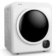 Portable 1700W electric dryer with stainless steel tub, large 3.22 cu ft capacity, and easy-to-use control panel.