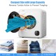 Compact 1700W electric tumble dryer with stainless steel tub, large 3.22 cu ft capacity, ideal for family laundry.