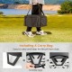 17-inch portable gas fire pit with folding legs, carrying bag, and removable grill, ideal for camping and outdoor.