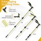 Telescoping trekking poles with quick-lock mechanism and ergonomic grips, adjustable from 20.5" to 40" for versatile.