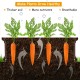 Raised garden bed planter showcasing healthy carrots, made of weather-resistant HDPE, ideal for flowers and vegetables.
