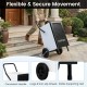 Commercial dehumidifier with built-in pump, large wheels for easy movement, and adjustable humidity control for large.