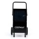 Front view of the 189 pints commercial dehumidifier in black, featuring a convenient handle and large wheels for.