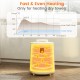 18L large towel warmer in yellow with LED display, heating towels to 83°F in 8 minutes for ultimate comfort.