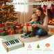 18-key wooden piano for kids in green, perfect educational toy for toddlers, ideal for birthdays and Christmas.