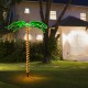 5-foot LED pre-lit palm tree decor with warm rope lights, perfect for indoor and outdoor festive decoration.