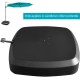 Patio cantilever offset umbrella base with wheels, made of durable materials, designed for stability in outdoor.