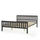 Queen wood platform bed with headboard, featuring a solid wood frame and under-bed storage for versatile bedroom use.