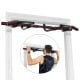 Multi-purpose pull-up bar for doorway use, featuring sturdy iron construction and ergonomic foam grips for comfortable.