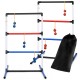 Ladder ball toss game set for 2-4 players with durable PVC ladders and carrying bag, perfect for indoor or outdoor fun.