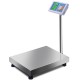 Digital floor platform scale with stainless steel surface, 660 lbs capacity, ideal for postal and industrial weighing.