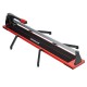 Manual 48-inch tile cutter with tungsten carbide blade, adjustable side brackets, and ergonomic handle for precise.