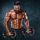 Adjustable 55 lbs dumbbell with ergonomic handle, showcasing weight adjustments for versatile strength training at home.