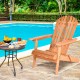 Eucalyptus foldable outdoor lounger chair with ergonomic design, perfect for patio relaxation by the pool.