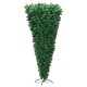 7 feet unlit upside down artificial Christmas tree with 1000 branch tips, ideal for creative holiday decor.