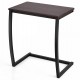 C-shaped steel frame side table with waterproof MDF top, ideal for use as a laptop or end table next to a sofa.
