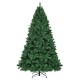 7.5 feet pre-lit artificial spruce Christmas tree with 550 multicolor lights, perfect for indoor holiday decoration.