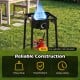 1 Burner propane stove with 80000 BTU, adjustable regulator, and durable construction for outdoor cooking and camping.