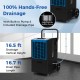High-capacity commercial dehumidifier with built-in pump for hands-free drainage, ideal for large spaces up to 4,500.