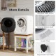 Portable clothes dryer with stainless steel drum, adjustable foot pads, and exhaust elbow duct for efficient drying.