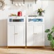 Kitchen Pantry Cabinet Freestanding Food Storage Cupboard - Gallery View 2 of 10
