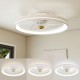 19-inch low-profile ceiling fan with dimmable LED, remote control, and 6-speed settings for efficient airflow in.