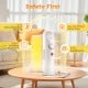Electric oil-filled radiator heater in white with adjustable thermostat and safety features for efficient heating.