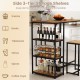3-Piece Bar Table Set for 2 Bar-Height Dining Table with 2 Stools - Gallery View 9 of 11