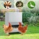 Galvanized wall mount chicken feeder with 50 lbs capacity, designed for easy refilling and suitable for multiple.