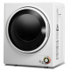 Compact clothes dryer with stainless steel tub, 1.5 cu. ft. capacity for drying up to 10 lbs of laundry.