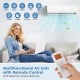 Multifunctional mini split AC unit with remote control, 23000 BTU, energy-efficient for rooms up to 1500 sq ft.