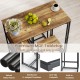 3-Piece Bar Table Set for 2 Bar-Height Dining Table with 2 Stools - Gallery View 10 of 11