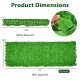 Artificial ivy privacy fence measuring 118 x 39 inches, expands to cover 32.3 sq. ft, ideal for decorative privacy.