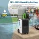 154 Pints commercial dehumidifier with adjustable 10-90% humidity setting, ideal for large spaces like basements and.