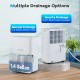 65 Pints dehumidifier with 1.4-gallon tank and drainage options, featuring LED display and compact design for easy.