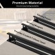 18-inch magnetic tool holder strip in black, made of powder-coated carbon steel, ideal for organizing tools on any wall.