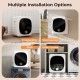 Portable clothes dryer shown in freestanding and wall-mounted options, featuring a stainless steel tub and multiple.