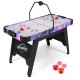 56-inch air hockey table with LED scoreboard, sturdy design, and included pushers and pucks for fun gameplay.