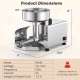 Electric tomato strainer with 8.5" feed chute, 450W stainless steel motor for efficient jam production.