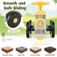 Ride on Toy with Steering Wheel and Train Whistle Sound Button - Gallery View 9 of 11