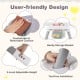 User-friendly features of the 16-in-1 baby high chair, including adjustable height, removable cushion, and storage.