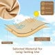 Beige patio furniture covers made of high-density polyester fabric, waterproof and sun-protective for 3-piece bistro.