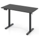Ergonomic electric standing desk in black, 48" x 24", with adjustable height and 3 memory settings for home office use.