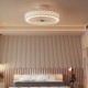 19-inch white ceiling fan with light, low-profile design, adjustable brightness, ideal for rooms up to 215 sq.ft.