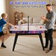 56" air hockey table with LED scoreboard, featuring a sturdy design and ample space for family play and fun.