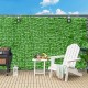 Artificial ivy privacy fence measuring 118 x 39 inches, featuring dense leaves for sun protection and easy installation.