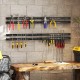 18-inch black magnetic tool holder strip with various tools mounted, ideal for organizing your workspace efficiently.