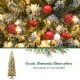 Snow flocked leaves and warm LED lights on a 7.5 feet pre-lit pencil Christmas tree, perfect for limited spaces.